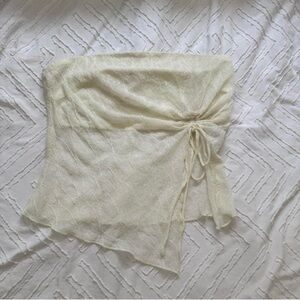 Butter Yellow Lace Top